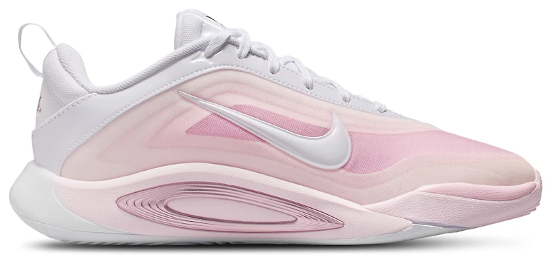 Nike Girls A'One - Girls' Grade School Running Shoes White/Pink