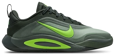 Nike Girls A'One - Girls' Grade School Basketball Shoes Black/Grey/Volt