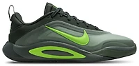 Nike Girls A'One - Girls' Grade School Basketball Shoes Black/Grey/Volt