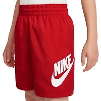 Nike Boys NSW Club HBR Woven 6 Inch Shorts - Boys' Grade School Red/White