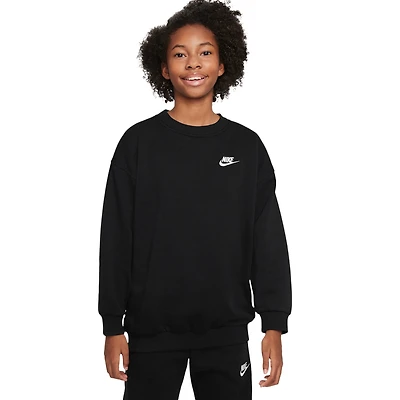 Nike Girls NSW Oversized Club Fleece Crew