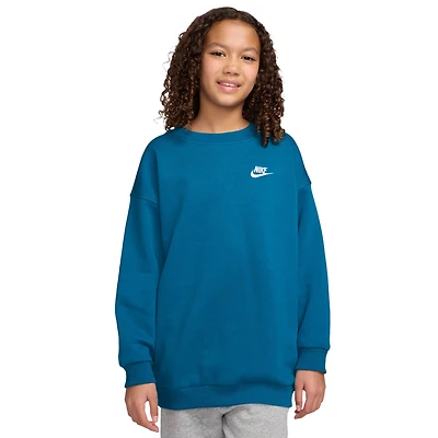 Nike Girls NSW Oversized Club Fleece Crew