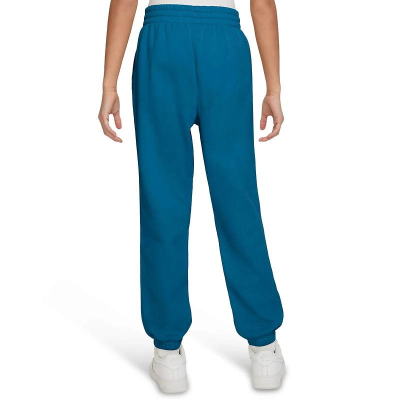 Nike Girls NSW Loose Club Fleece Pant - Girls' Grade School Teal/White