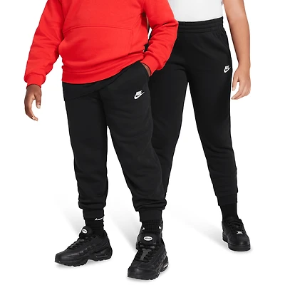 Nike Boys NSW Club Fleece Joggers - Boys' Grade School Black/White