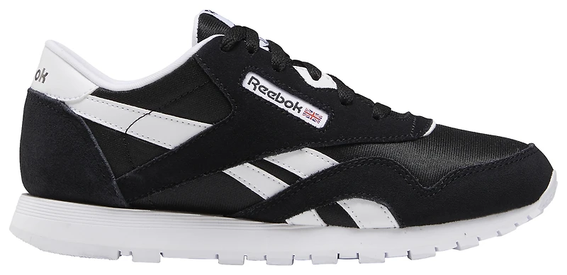 Reebok Boys Classic Leather Nylon - Boys' Grade School Shoes White/Black/Black