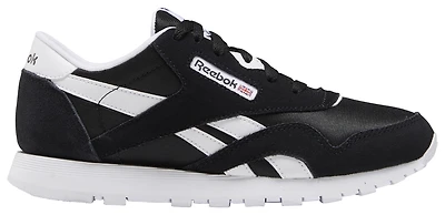 Reebok Boys Classic Leather Nylon - Boys' Grade School Shoes White/Black/Black