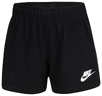 Nike Girls Jersey Shorts - Girls' Preschool Black/Black