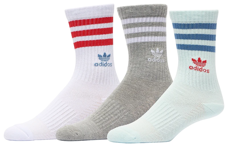adidas Originals 3 Pack Crew Socks - Boys' Grade School