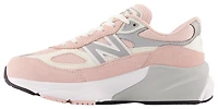 New Balance Girls New Balance 990 - Girls' Grade School Running Shoes White/Pink Size 07.0