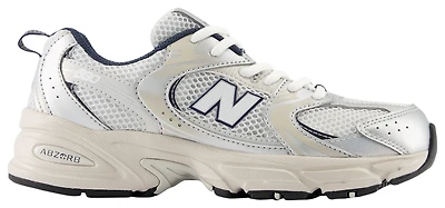 New Balance Girls New Balance 530 - Girls' Grade School Shoes White/Silver/Blue Size 07.0