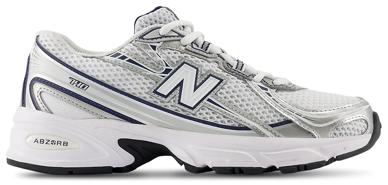 New Balance Boys New Balance 740 - Boys' Grade School Shoes White/Navy Size 07.0