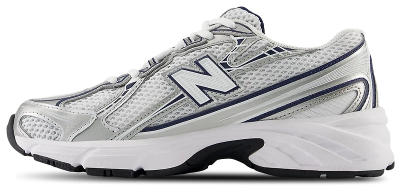 New Balance Boys New Balance 740 - Boys' Grade School Shoes White/Navy Size 07.0