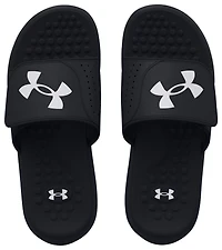 Under Armour Boys Ignite VII Slides - Boys' Grade School Shoes Black/Black/White