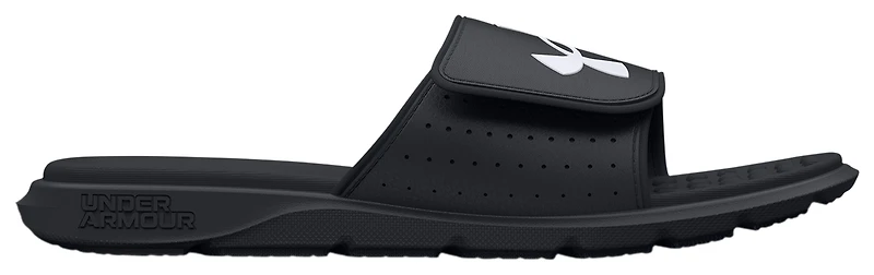 Under Armour Boys Ignite VII Slides - Boys' Grade School Shoes Black/Black/White