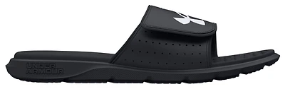 Under Armour Boys Ignite VII Slides - Boys' Grade School Shoes Black/Black/White