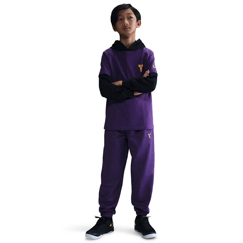 Nike Boys Kobe TF Fundamental Pants PD - Boys' Grade School Court Purple/University Gold