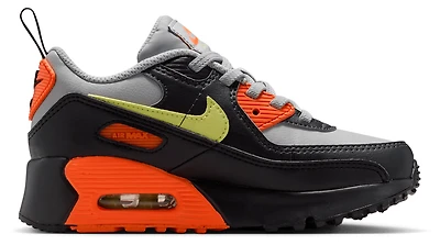 Nike Boys Air Max 90 EasyOn - Boys' Preschool Shoes Limelight/Lt Smoke Grey/Hyper Crimson