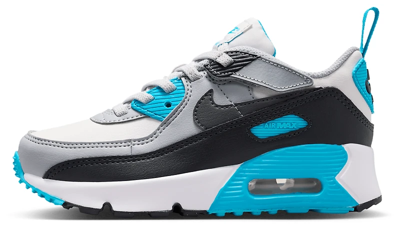 Nike Boys Air Max 90 EasyOn - Boys' Preschool Shoes Platinum Tint/Iron Grey/Blue Lightning