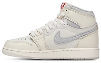 Jordan Boys Air Retro 1 Hi - Boys' Grade School Shoes Pale Ivory/Sail/University Red