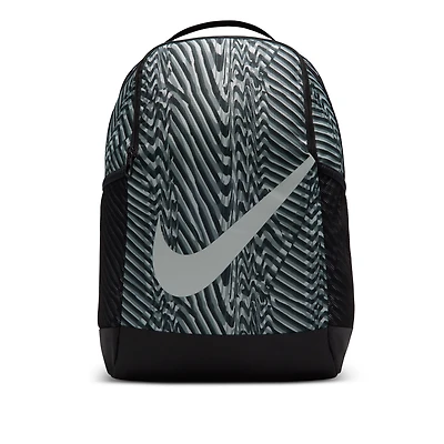 Nike Kids Nike Brasilia AOP Backpack - Youth Black/Dk Smoke Grey/Lt Smoke Grey Size One Size