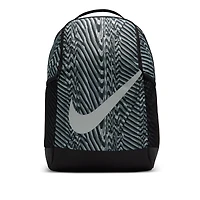 Nike Kids Nike Brasilia AOP Backpack - Youth Black/Dk Smoke Grey/Lt Smoke Grey Size One Size
