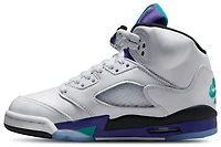 Jordan Boys Air 5 Retro OG - Boys' Grade School Shoes White/Purple