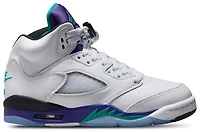 Jordan Boys Air 5 Retro OG - Boys' Grade School Shoes White/Purple