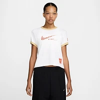 Nike Club Moto Short Sleeve T-Shirt - Women's