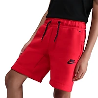 Nike Boys NSW Tech Fleece Short - Boys' Grade School Red/Black