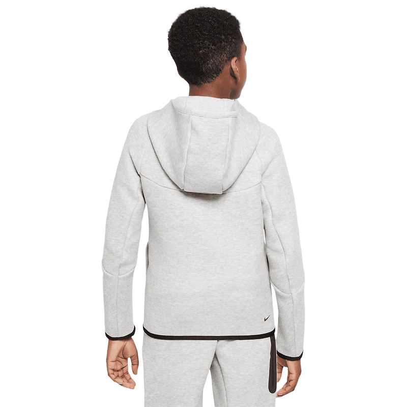 Nike Boys Tech Fleece Full-Zip - Boys' Grade School Grey/Black