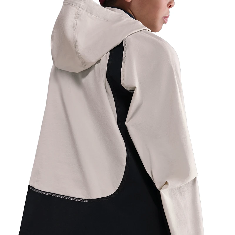 Nike Boys Tech Woven Full-Zip Jacket - Boys' Grade School Light Bone/Black