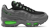 Nike Boys Nike Air Max 95 BB Leather - Boys' Grade School Running Shoes Light Smoke/Green Strike Size 07.0