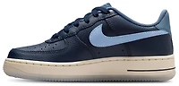 Nike Boys Air Force 1 - Boys' Grade School Basketball Shoes Navy/Light Blue/Soft Pearl