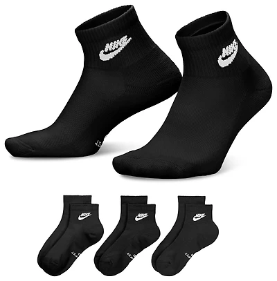 Nike Everyday Elevated Futura Ankle Socks 3 Pack - Adult