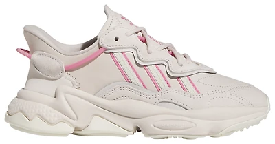 adidas Girls Originals Ozweego J - Girls' Grade School Running Shoes Ivory/Putty Mauve/Pink Fusion