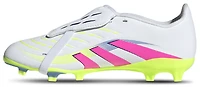 adidas Boys adidas Predator League Folded Tongue FG/MG - Boys' Grade School Soccer Shoes Lucid Lemon/White/Lucid Pink Size 03.5