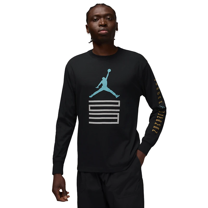 Jordan Brooklyn AJ 11 Graphic Long Sleeve Crew - Men's