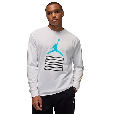Jordan Brooklyn AJ 11 Graphic Long Sleeve Crew - Men's
