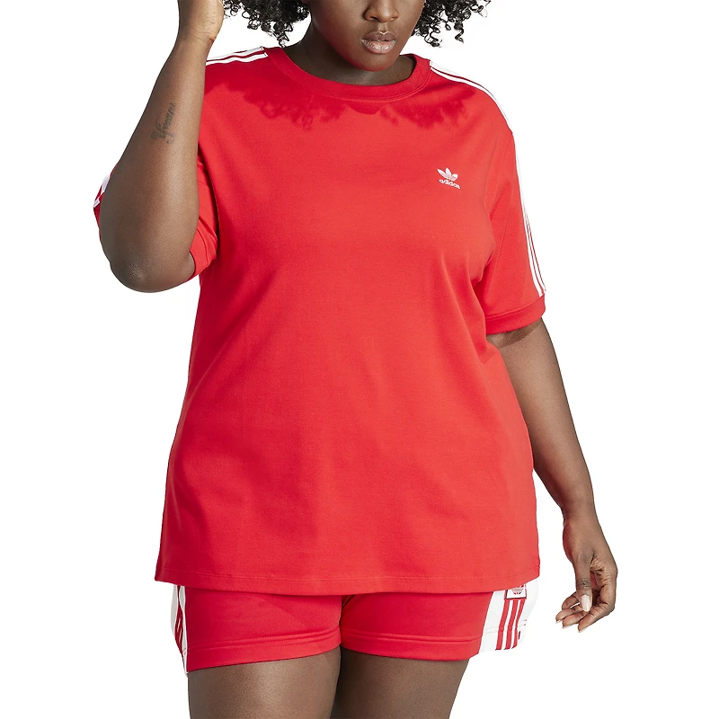adidas Originals 3-Stripes Baby T-Shirt (Plus Size) - Women's