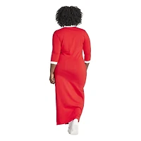 adidas Originals 3-Stripes V-Neck Maxi Dress (PS) - Women's