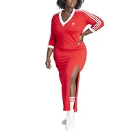 adidas Originals 3-Stripes V-Neck Maxi Dress (PS) - Women's