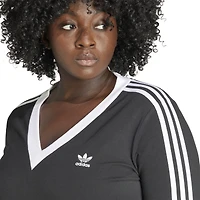 adidas Originals 3-Stripes V-Neck Maxi Dress (PS) - Women's