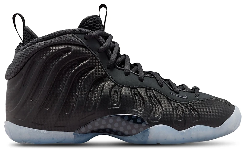 Nike Boys Little Posite One - Boys' Grade School Basketball Shoes Black/Gray