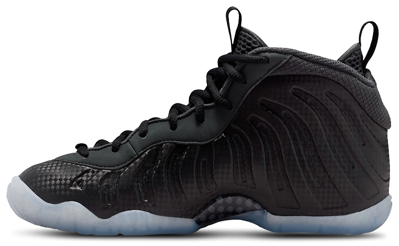 Nike Boys Little Posite One - Boys' Grade School Basketball Shoes Black/Gray