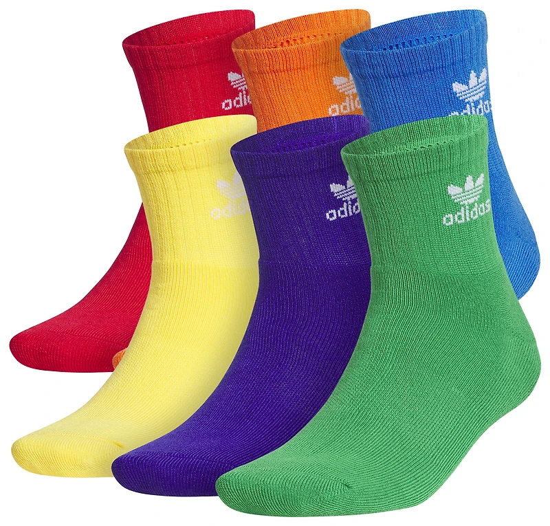 adidas Originals Trefoil Brights 6-Pack Quarter Socks - Men's