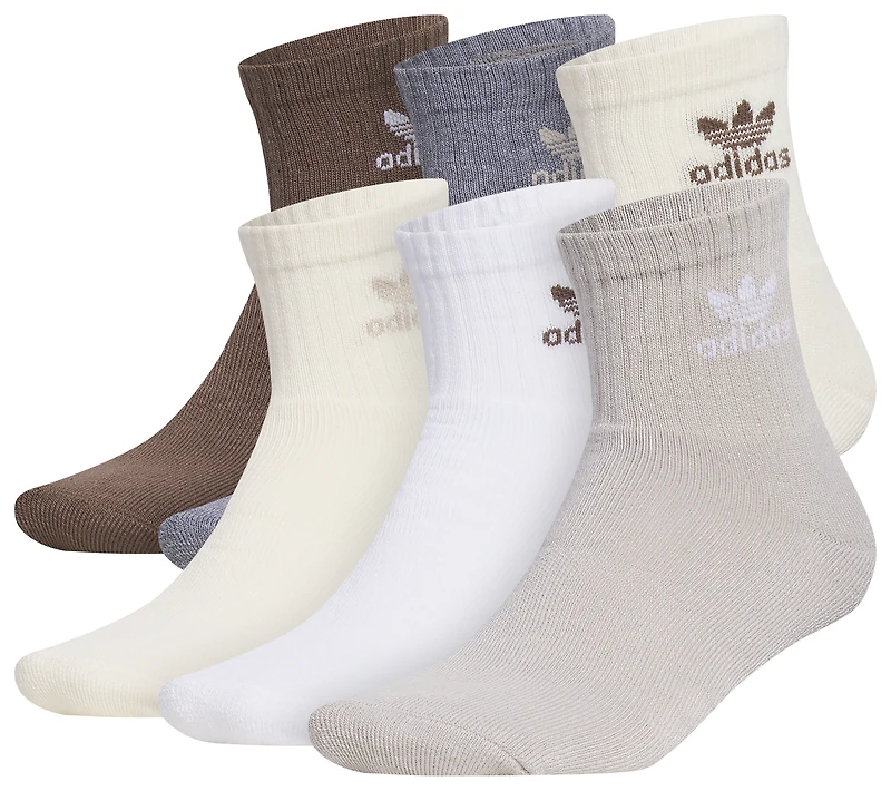 adidas Originals Trefoil 6 Pack Quarter Socks - Men's