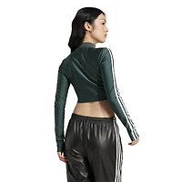 adidas Originals 3-Stripe Long Sleeve Cropped Top - Women's