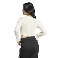 adidas Originals 3-Stripe Long Sleeve Cropped Top - Women's