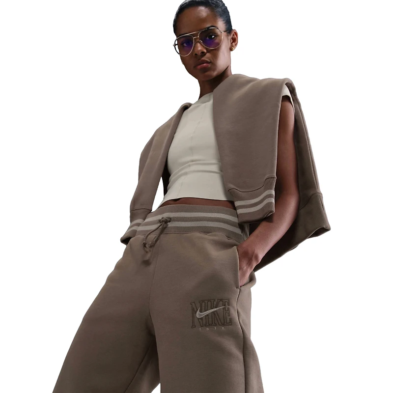 Nike NSW Phoenix Fleece High Rise GX Wide Pants - Women's
