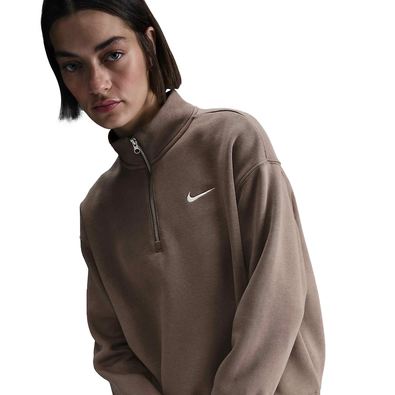 Nike NSW Phoenix Fleece Oversized Long Quarter-Zip - Women's